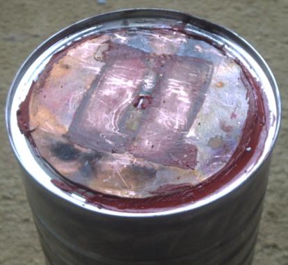 Picture of thermal spreader with scars