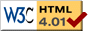 W3C image for valid html 4.01