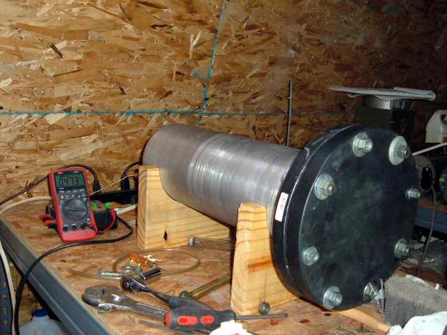 vacuum chamber made from fire extinguisher