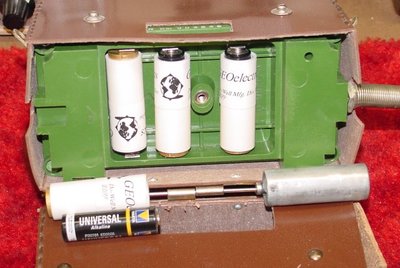 Battery Adaptors in Russian DP5 Geiger Counter