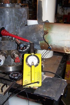 Hornyak detector pointing at fusor core
