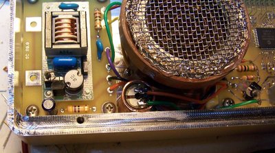 Transducer in resonant down-firing chamber