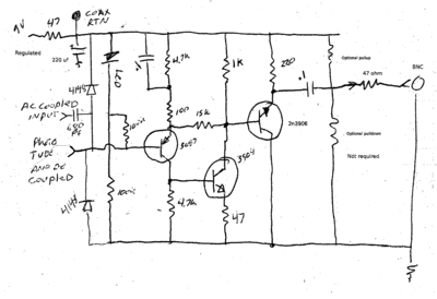 Nuclear detector preamp design