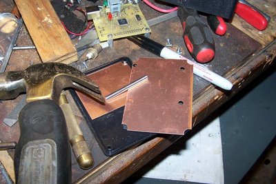 Copper pieces for top and bottom