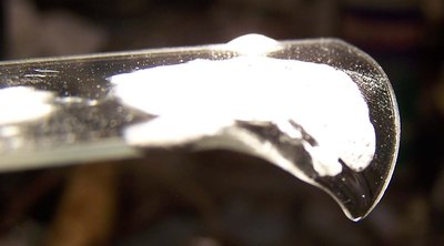 After as hot as I could get it on glass...the talc mix, no damage noticed.