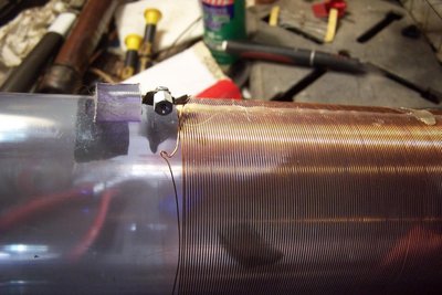 Lugs tapped into glued on PVC pieces, sideways, and male/female fitting so I can attach wires without turning and stressing the secondary wires.