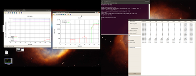 First shot with new setup.  Note main power is tiny - it's barely at idle but it crashed the world anyway.