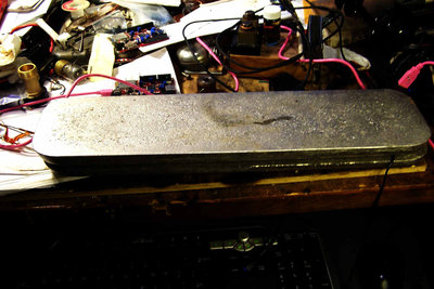 Bricks of gamma/neutron shielding before customizing and mounting on the fusor.