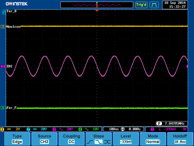Off resonance.  The Q (in the RF sense) ain't great, but should do.
