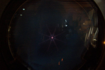 End on with normal camera that likes to misfocus on the screen next to the glass.