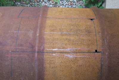 So, make this cuts first - the ridge makes it hard enough anyway.