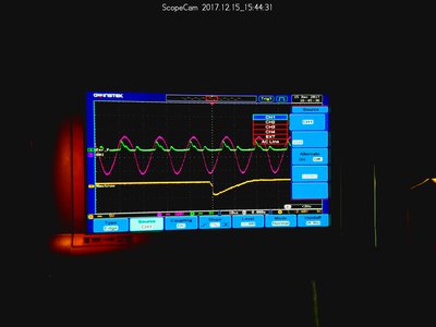 Moe than one burst of + going by the probe