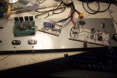 The board on the left is nominally done
