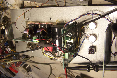 Lousy photography but I didn't disturb the wiring either.