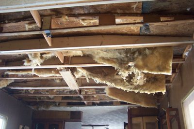 Living room ceiling falls on me