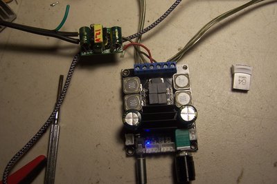 Class D amp running on tiny switcher