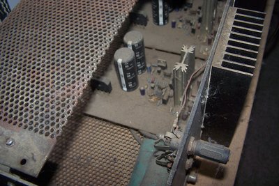 innards, works despite the dust