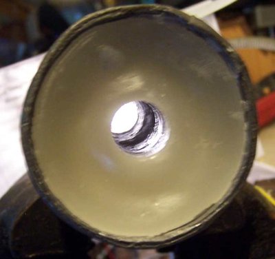 Bore of camera, can't see the Cd washers in there along with the borated wax.