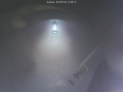 with ion source off..and nighttime exposure settings