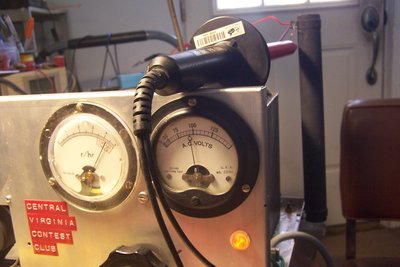 New meter from one of those old CDV-715 boxes.  2500v full scale now (not Roentgens).