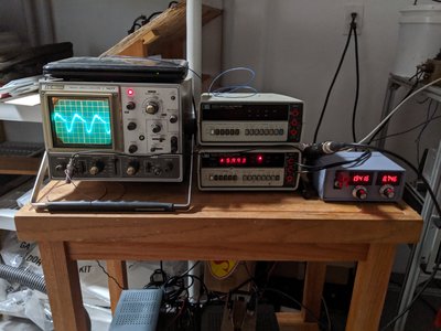 Flattened peaks at 14kV along with pressure, voltage, and current readouts from left to right.