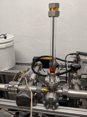 There's lead on two of the joints since they use viton seals. X-rays like to shoot out of there at pretty low voltages.