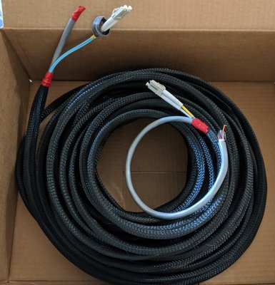Umbilical with LC/LC fiber and 15-core shielded cable