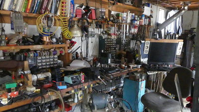 No bench left...I need to clean up after each job instead of letting it pile up.