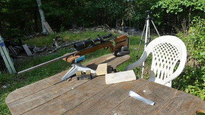The shooter end.  Flimsy table but...