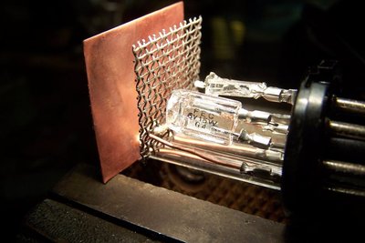 Dual Filament Triode for emission and other testing
