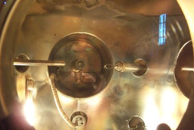 In normal light (of the bakeout heaters)