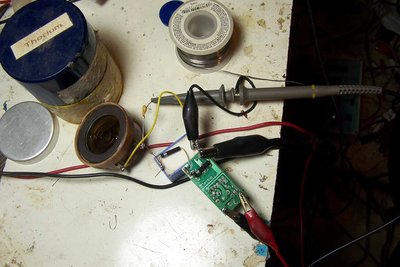 Test rig for new geiger tubes