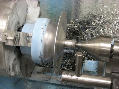This was just after doing the initial set of the part on the mandrel.