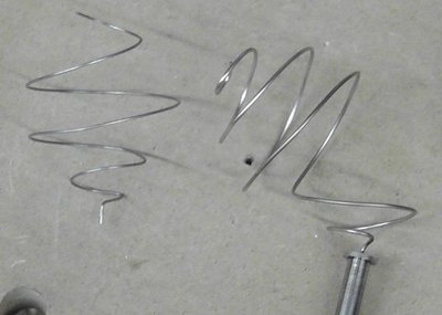 The results of the currents we drew through our 0.045" diameter Ti spiral