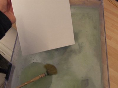 An aluminium sheet is cleaned and polished. The sheet is washed in a dilute sodium hydroxide solution to remove the top layer of aluminium. It is then washed in dilute fuming nitric acid to remove any metal in the sheet that is not aluminium.