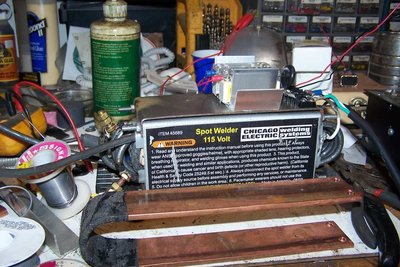 Rewound spot welder transformer for evap