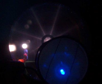 Pinhole camera, end on view